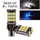 Đèn Led T10  7 Màu Ổ Cắm T10/T15, 45SMD 12V