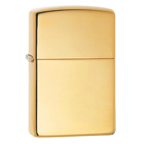 Bật Lửa Zippo Màu Vàng Đồng Trơn Model 254B