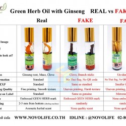 Cách Phân Biệt Dầu Sâm Green Herb Oil Thái Lan Thật Và Giả