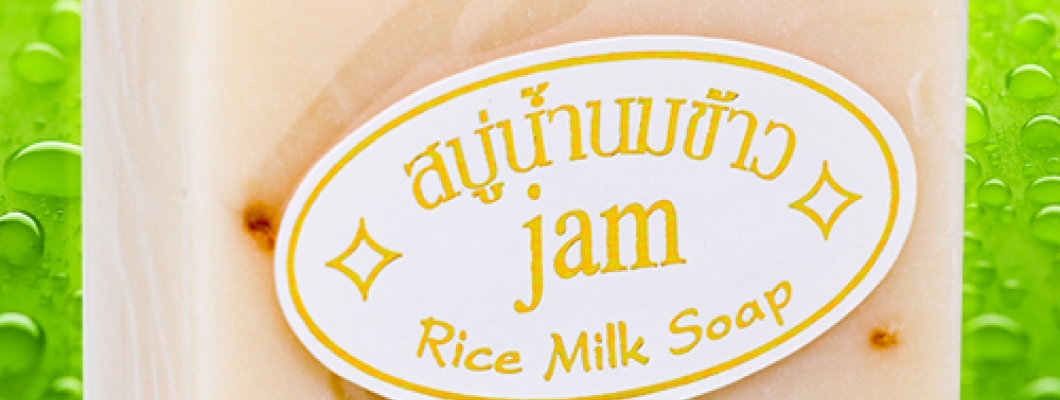 Review Xà Phòng Cám Gạo Thái Lan Jam Rice Milk Soap Whitening Herbal Soap