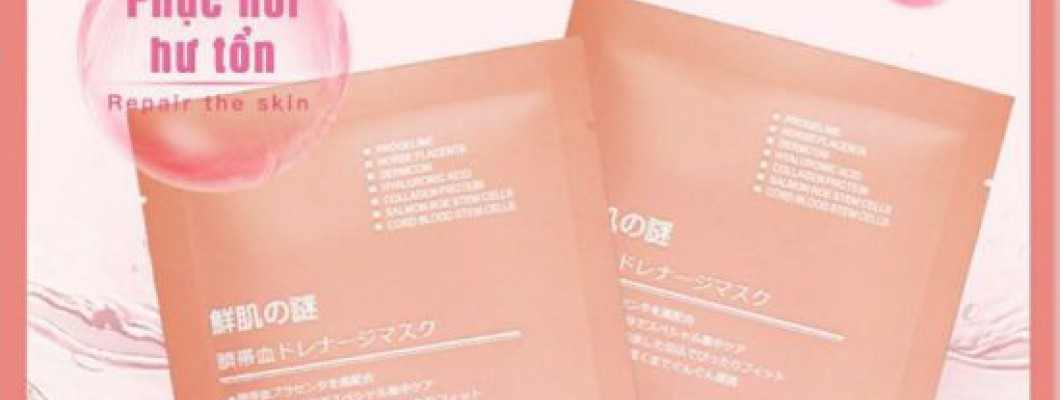 [REVIEW] Mặt nạ nhau thai Nhật Bản Rwine Beauty Stem Cell Placenta Mask