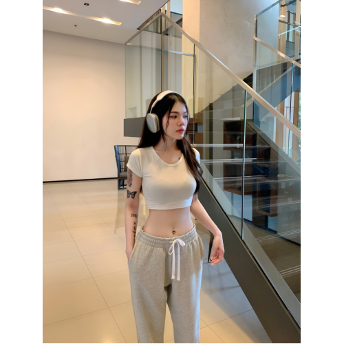 Áo thun tay ngắn crop top hàng  Thái Lan