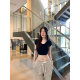 Áo thun tay ngắn crop top hàng  Thái Lan