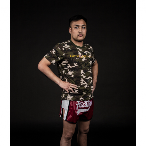 Áo thun cotton Fairtex TST211 Camo xanh hàng Thái Lan order