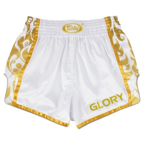 Quần short đấm bốc Fairtex BSG2 Trắng, Vàng order từ Thái Lan