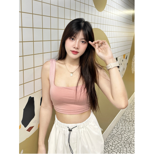 Áo crop top, vải rayon dày dặn order từ Thái Lan