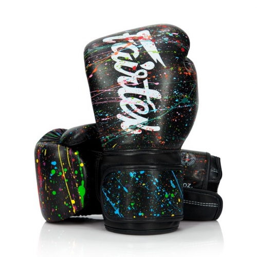 Găng tay đấm bốc mẫu BGV14 Black Painter Fairtex, sản xuất tại Thái Lan