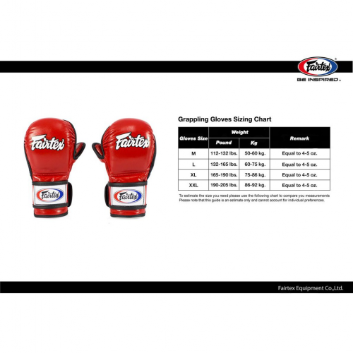 Găng tay đấm bốc FGV18 Găng tay vật lộn siêu hạng FAIRTEX sản xuất tại Thái Lan