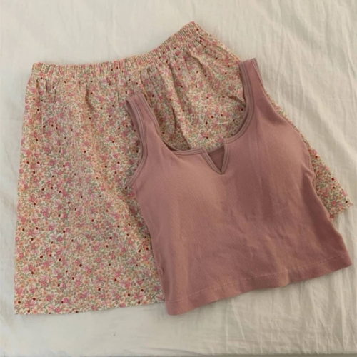 Bộ đồ ngủ, áo ba lỗ + quần đùi, mặc thoải mái hàng order từ Thái Lan