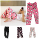 Quần pijama Daishen1, vải lông cừu co giãn, họa tiết hoạt hình mèo con dễ thương hàng Thái Lan