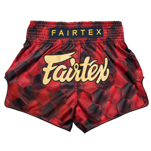 Quần short đấm bốc mẫu BS1919 Fairtex màu đỏ order từ Thái Lan