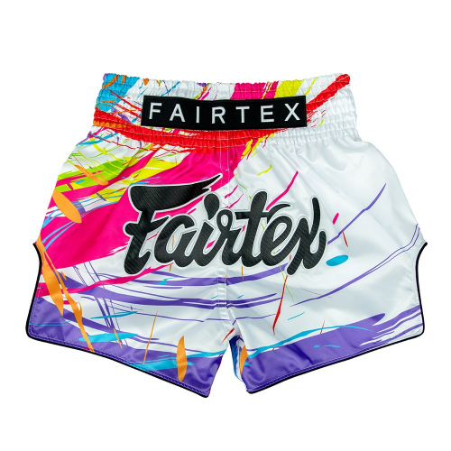 Mẫu quần short đấm bốc BS1933 Fairtex World Music White hàng Thái order