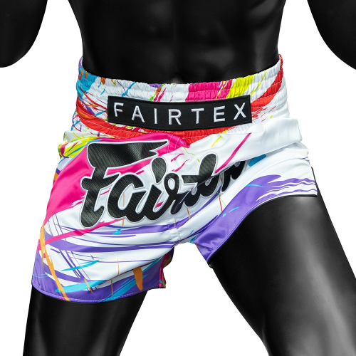 Mẫu quần short đấm bốc BS1933 Fairtex World Music White hàng Thái order