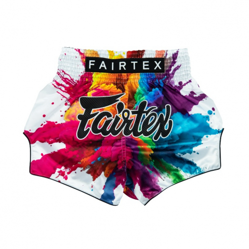 Mẫu quần short đấm bốc BS1939 Fairtex Funky Soul màu trắng, madei in Thái Lan