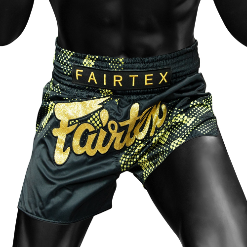 Quần short đấm bốc BS1931 Fairtex TRÁI TIM VÀNG, Made in Thái Lan