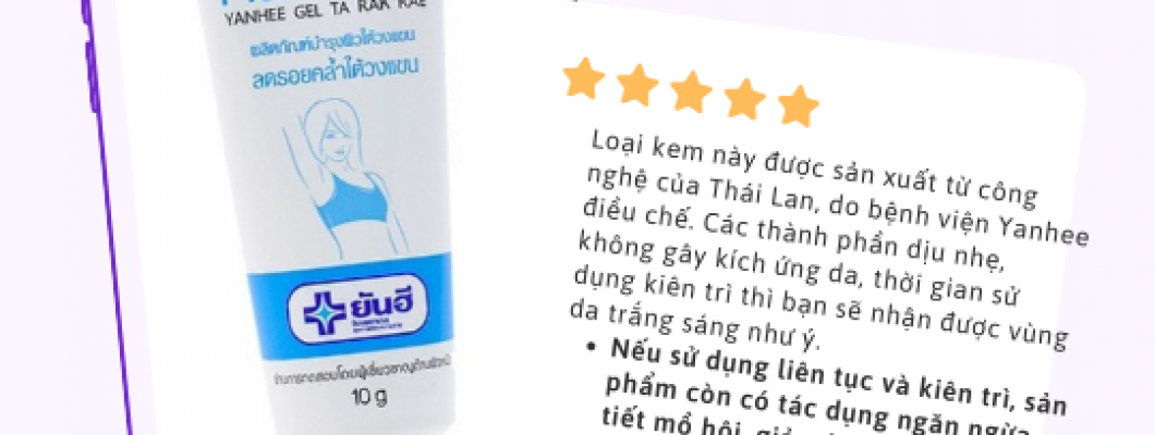 Review về các loại kem trị thâm nách hiện nay trên thị trường Việt Nam