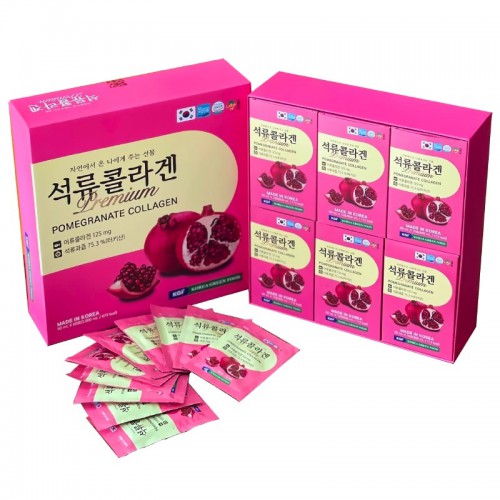 Nước Ép Lựu Nguyên Chất Premium Pomegranate Collagen KGF Hàn Quốc [60x50ml]