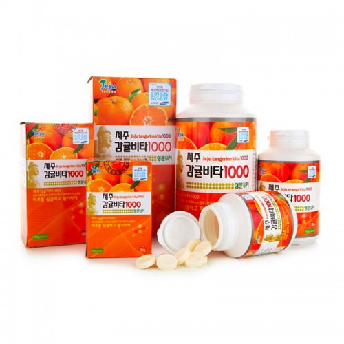 Viên Ngậm Vitamin C Jeju Tangerine HQ119 Hàn Quốc [500mg] mang đến làn da khỏe đẹp