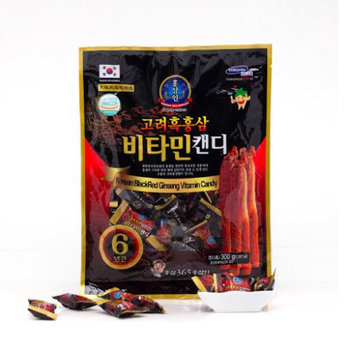 Kẹo Hồng Sâm Đen 365 Hàn Quốc 300g - Hỗ trợ điều hòa huyết áp