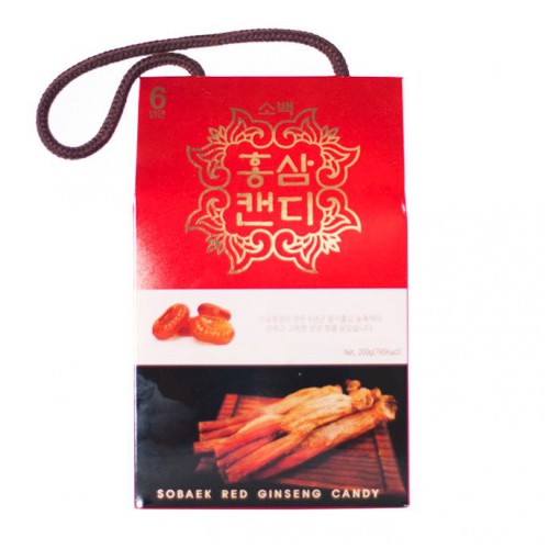 Kẹo Hồng Sâm Sobeak Hộp Giấy Hàn Quốc 200g - Cải thiện chứng còi xương và suy dinh dưỡng