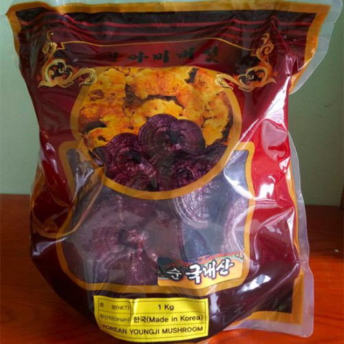 Nấm Linh Chi Đỏ YOUNGJI Hàn Quốc Nhập Khẩu [Gói 1kg]  - Món đồ thích hợp bồi bổ cơ thể cho người lớn tuổi