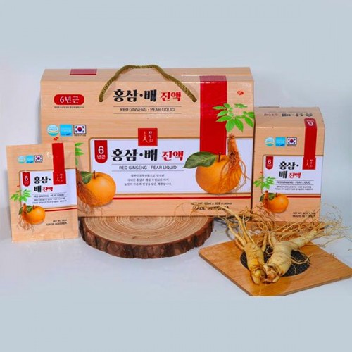 Nước sâm Lê Hàn Quốc dạng túi 30 gói x 50ml thức uống dinh dưỡng