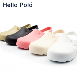 Hello Polo sandal nữ mũi tròn đế dày thời tra...