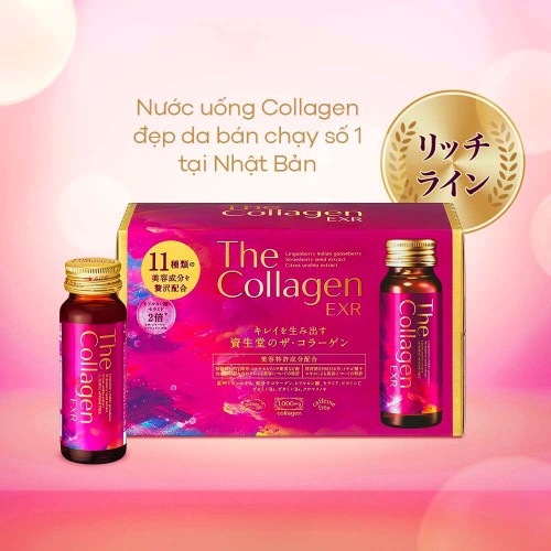 Lốc 10 Chai Nước Bổ Sung Collagen Đậm Đặc The Collagen EXR 50ml Nhật Bản