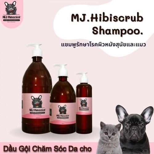 Dầu gội chăm sóc da Chó Mèo MJ.Hibiscrub​ chính hãng Thái Lan