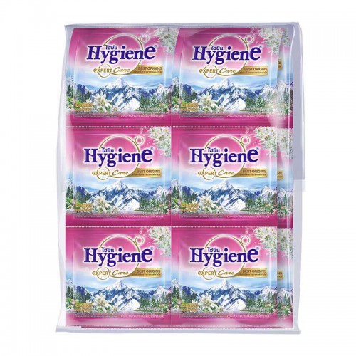 Dây 12 Gói Nước Xả Vải Hương Hoa Nhung Tuyết Hygiene CTC121 Thái Lan [20ml x12]