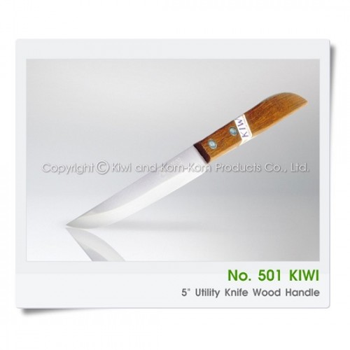 Dao Thái Gọt Trái Cây Cán Gỗ Mũi Nhọn Kiwi 501 Thái Lan Nhập Khẩu