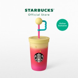 Ly Giữ Nhiệt Vàng Đỏ Hồng Starbucks Stainless Steel Gradient Yellow To Pink Thái Lan Chính Hãng