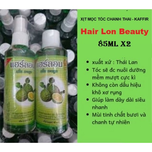 Cặp Xịt Mọc Tóc Chanh Thái Hair Lon Beauty 85ml x2 Thái Lan