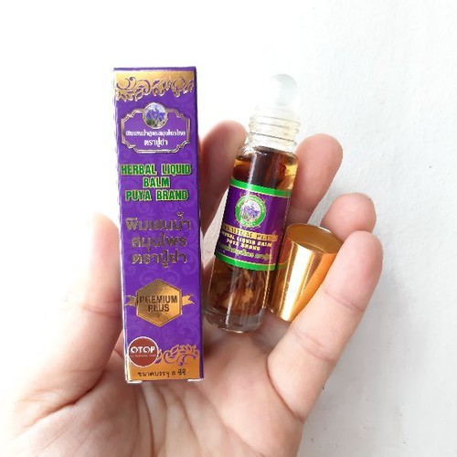 Tinh Dầu Lăn 19 Vị Thảo Dược Premium Plus Herbal Liquid Balm Brand Thái Lan