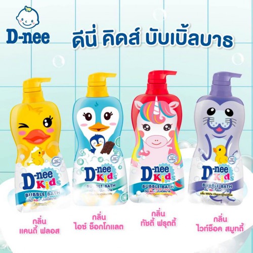 Combo 3 Chai Sữa Tắm Em Bé D-nee Kids Chim Cánh Cụt 400ml Thái Lan