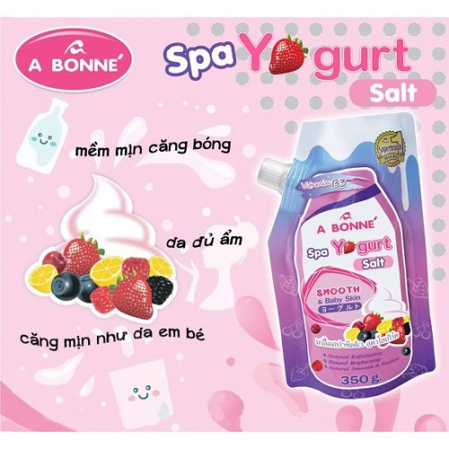 Muối Tắm Sữa Chua A Bonné Spa Yogurt Salt 350g Thái Lan