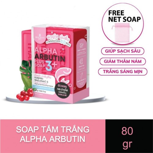 Xà Phòng Trắng Da Toàn Thân Alpha Arbutin 3 Plus Soap For Body 80g Thái Lan