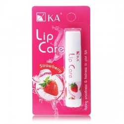 Son Dưỡng Môi Không Màu Mùi Dâu Tây KA Lip Care Strawberry 3.5g Thái Lan
