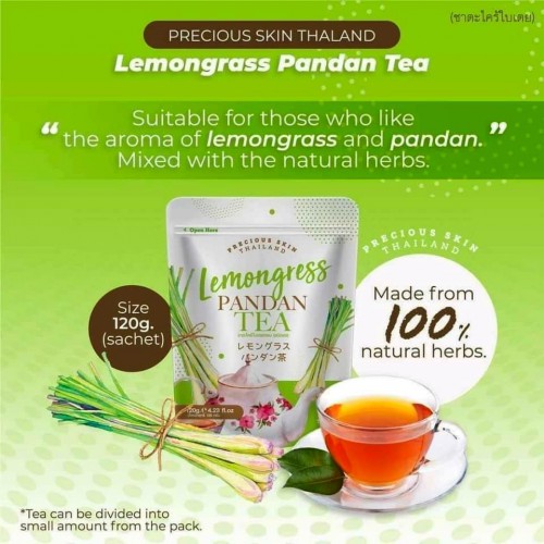 Trà Sả Lá Dứa Lemongress Pandan Tea 120g Thái Lan