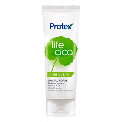 Sửa Rửa Mặt Rau Má Sạch Mụn Protex Life Cica Acne Clear 100g Thái Lan