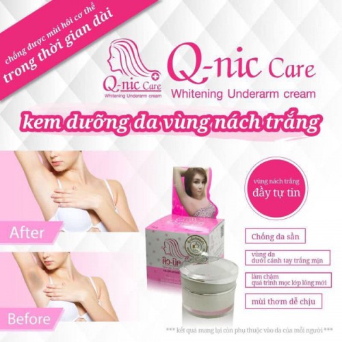 Kem Trị Thâm Nách, Thâm Mông Q-nic Care Whitening Underarm Cream Thái Lan