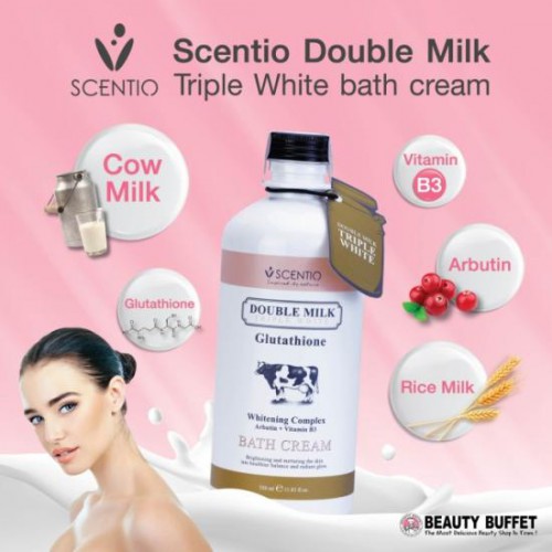 Combo Sữa Tắm Và Lotion Body Scentio Double Milk Thái Lan