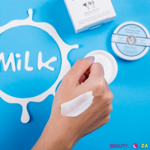 Mặt Nạ Ngủ Dưỡng Trắng Da Scentio Milk Plus Q10 45g Thái Lan [Tặng kèm sữa rửa mặt Milk Plus]