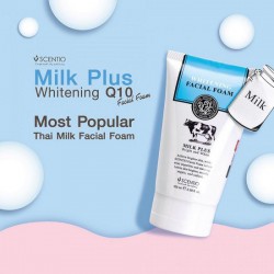 Sữa Rửa Mặt Trắng Da Con Bò Scentio Milk Plus Q10 100ml Thái Lan