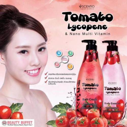 Kem Tắm Cà Chua Trắng Da Scentio Tomato Bath Cream 700ml Thái Lan
