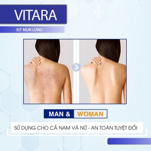 Xịt Trị Mụn Lưng Và Ngực Vitara SE Body Acne Spray 50ml Thái Lan
