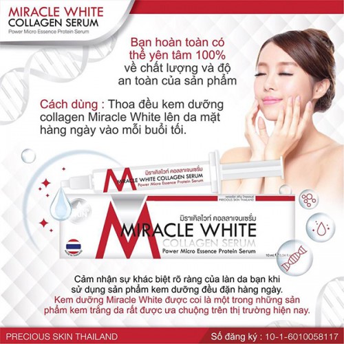 Serum dưỡng da Miracle White Collagen