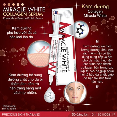 Serum dưỡng da Miracle White Collagen
