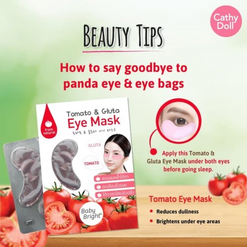 Mặt nạ trị thâm quầng mắt Tomato & Gluta Eye Mask x 1 hộp