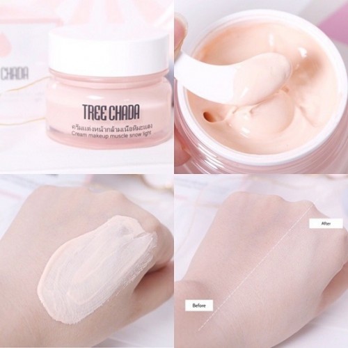 Kem Trang Điểm Cao Cấp Tree Chada Cream Makeup Snow Light Thái Lan